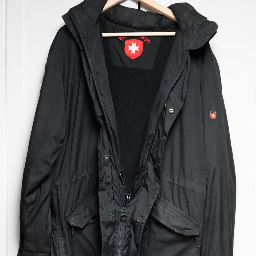 (excellent condition) Wellensteyn Fleece Hoodie Jacket (black, Large)